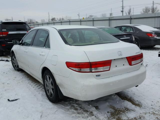 1HGCM66523A009046 - 2003 HONDA ACCORD EX WHITE photo 3