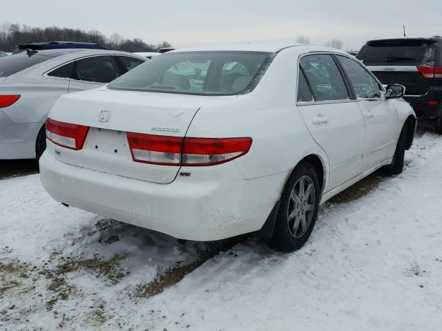 1HGCM66523A009046 - 2003 HONDA ACCORD EX WHITE photo 4