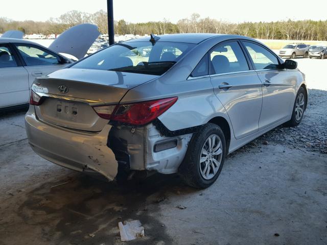 5NPEB4AC2BH059119 - 2011 HYUNDAI SONATA GLS SILVER photo 4