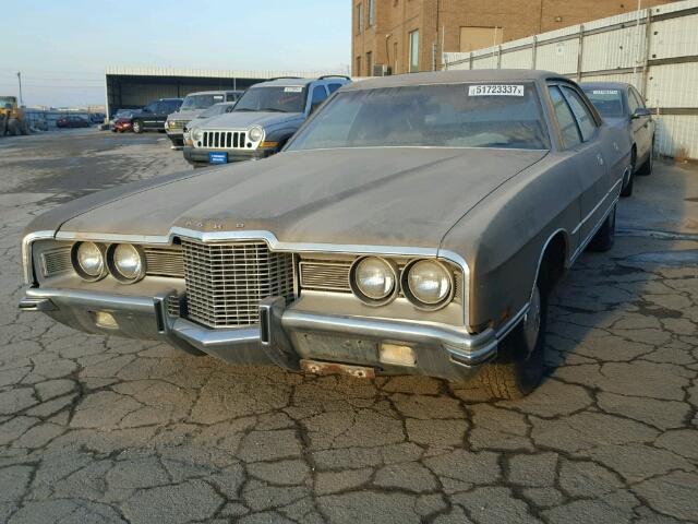 1P54H187089 - 1971 FORD GALAXIE BROWN photo 2