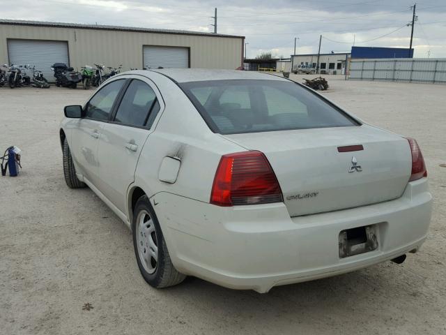 4A3AB36F07E028936 - 2007 MITSUBISHI GALANT ES WHITE photo 3