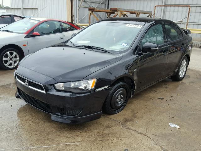 JA32U2FUXFU016659 - 2015 MITSUBISHI LANCER ES BLACK photo 2