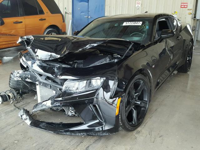 1G1FC1RS0H0182556 - 2017 CHEVROLET CAMARO LT BLACK photo 2