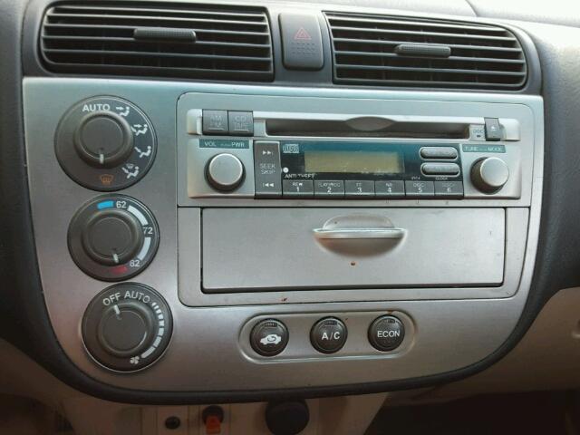 JHMES96623S000878 - 2003 HONDA CIVIC HYBR SILVER photo 9