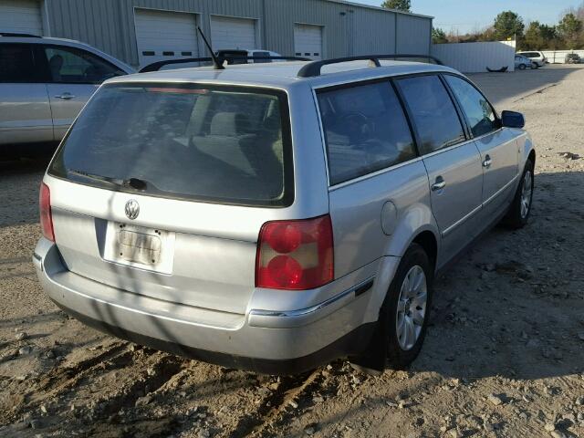 WVWVD63B33E213199 - 2003 VOLKSWAGEN PASSAT GLS SILVER photo 4