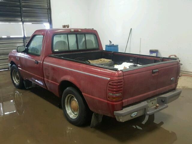 1FTCR10A8VTA66402 - 1997 FORD RANGER MAROON photo 3