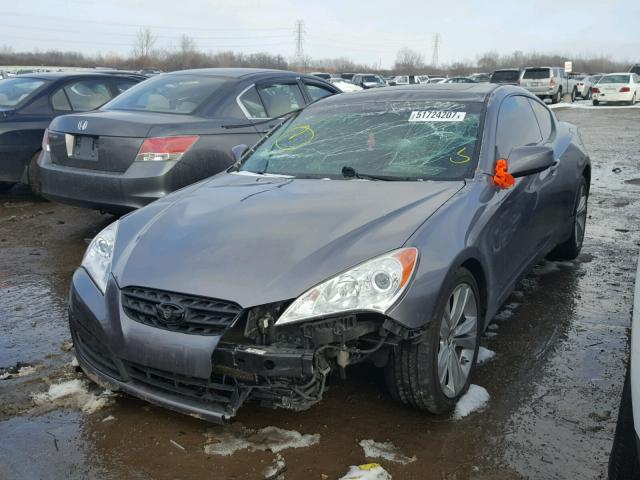 KMHHT6KD2BU056574 - 2011 HYUNDAI GENESIS CO GRAY photo 2