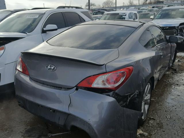 KMHHT6KD2BU056574 - 2011 HYUNDAI GENESIS CO GRAY photo 4