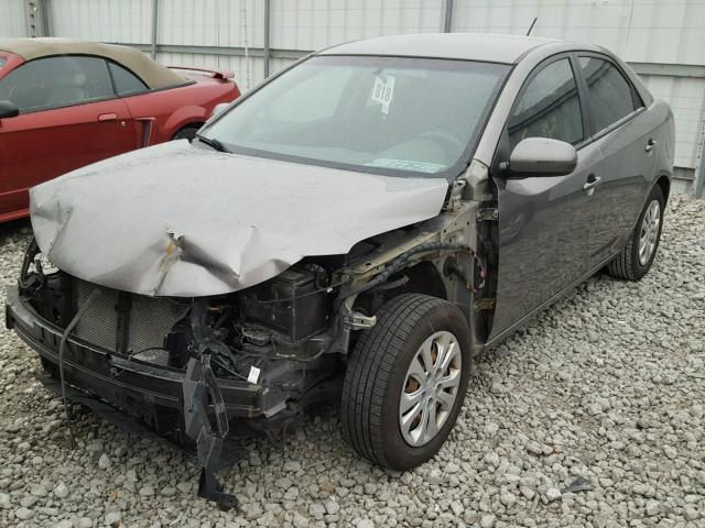 KNAFU4A2XC5483054 - 2012 KIA FORTE EX GRAY photo 2