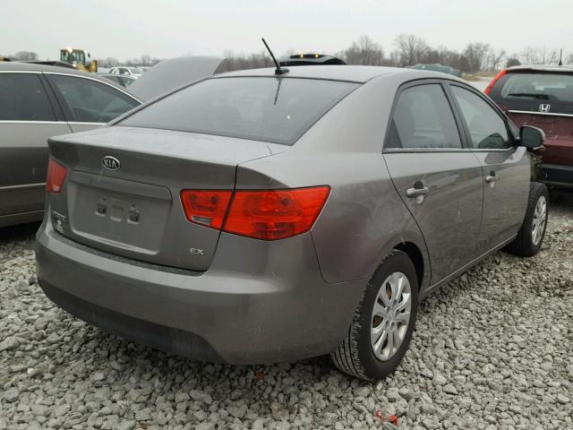 KNAFU4A2XC5483054 - 2012 KIA FORTE EX GRAY photo 4