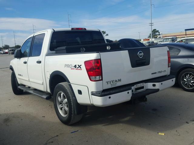 1N6BA0EC6CN330688 - 2012 NISSAN TITAN S WHITE photo 3