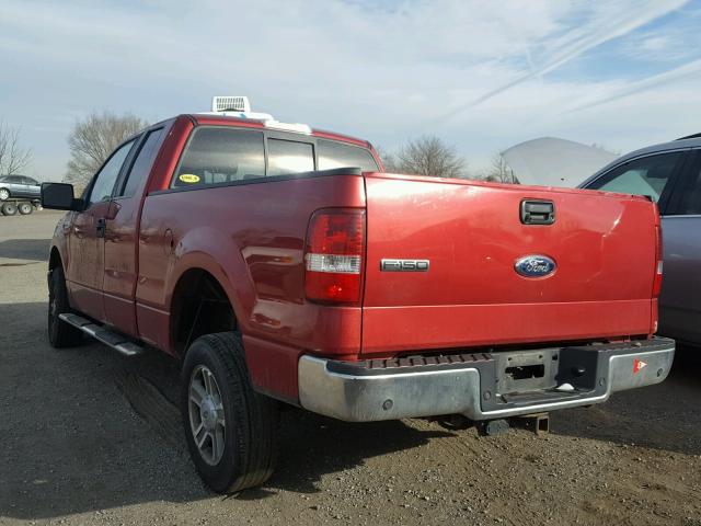 1FTPX14V18FA12804 - 2008 FORD F150 RED photo 3