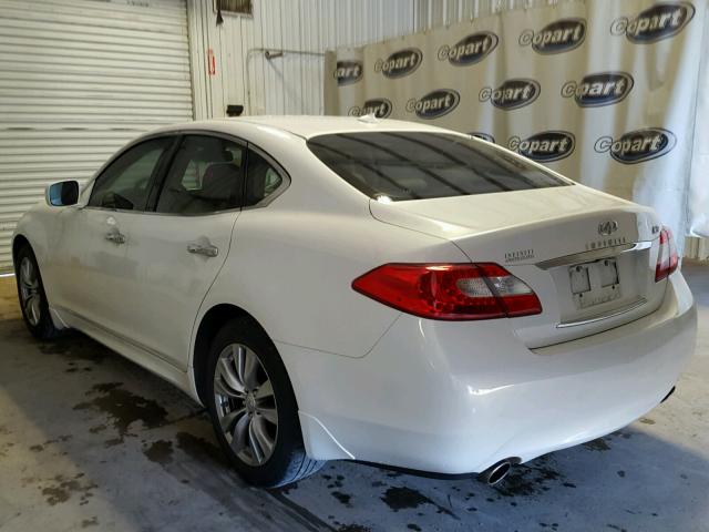 JN1BY1AP7CM332665 - 2012 INFINITI M37 WHITE photo 3