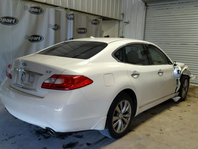 JN1BY1AP7CM332665 - 2012 INFINITI M37 WHITE photo 4