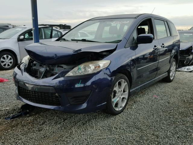 JM1CR29L190346065 - 2009 MAZDA 5 BLUE photo 2