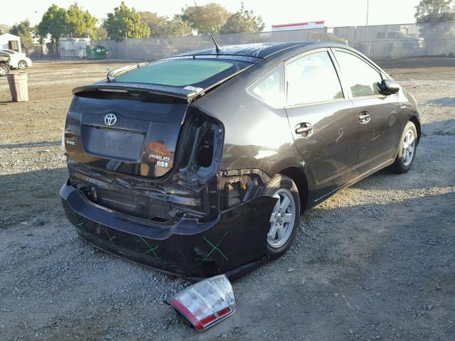 JTDKB20U267516507 - 2006 TOYOTA PRIUS BLACK photo 4