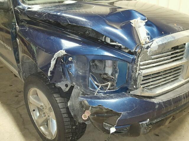 1D3HU18297J576362 - 2007 DODGE RAM 1500 S BLUE photo 9