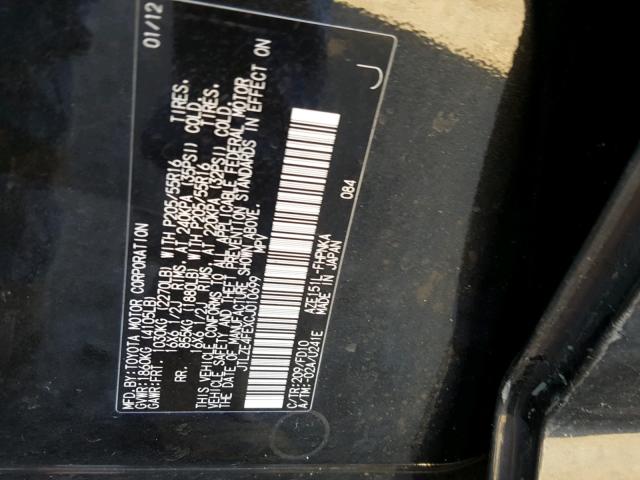 JTLZE4FEXCJ010699 - 2012 TOYOTA SCION XB Қара фото 10