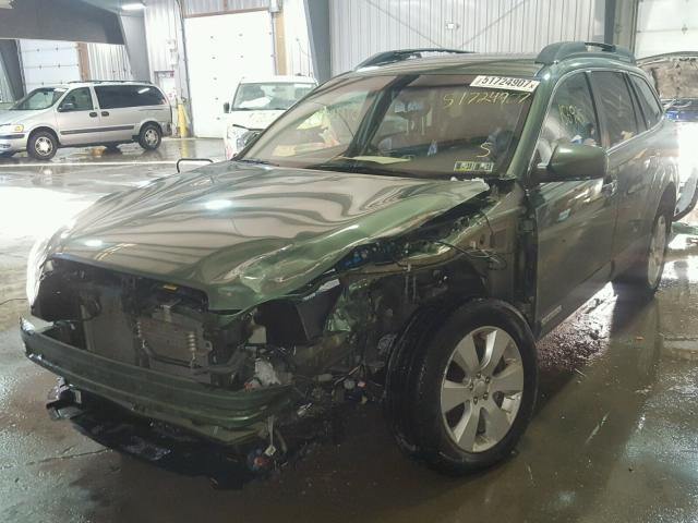 4S4BRBCC0A3369436 - 2010 SUBARU OUTBACK 2. GREEN photo 2