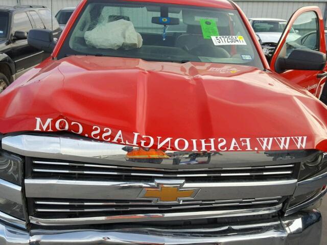 1GC0CUEG1GZ305629 - 2016 CHEVROLET SILVERADO RED photo 7