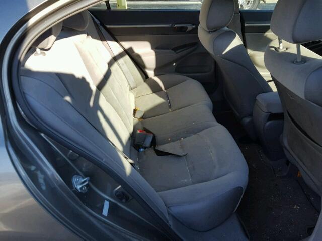 2HGFA16818H509212 - 2008 HONDA CIVIC EX GRAY photo 6