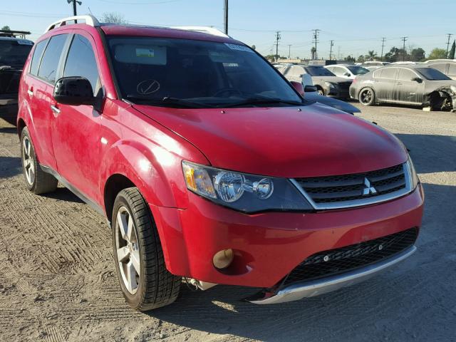 JA4MS41X27Z019146 - 2007 MITSUBISHI OUTLANDER RED photo 1