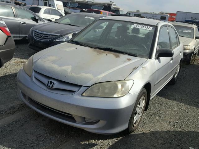 2HGES16384H573321 - 2004 HONDA CIVIC DX V SILVER photo 2