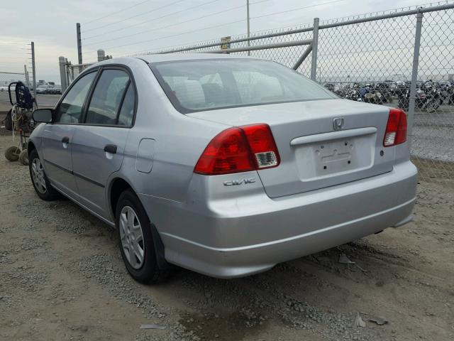 2HGES16384H573321 - 2004 HONDA CIVIC DX V SILVER photo 3