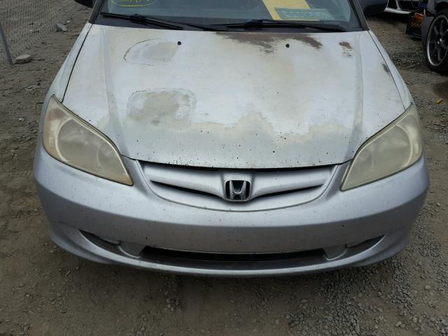 2HGES16384H573321 - 2004 HONDA CIVIC DX V SILVER photo 7