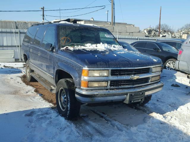 1GNGK26J5VJ333825 - 1997 CHEVROLET SUBURBAN K BLUE photo 1