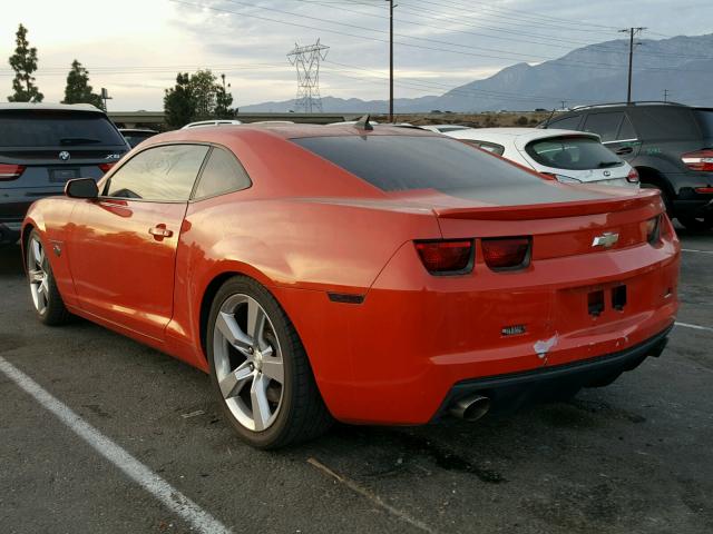 2G1FK1EJXA9216238 - 2010 CHEVROLET CAMARO SS ORANGE photo 3