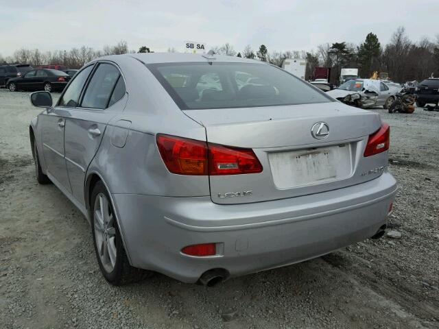 JTHCK262875015370 - 2007 LEXUS IS 250 SILVER photo 3