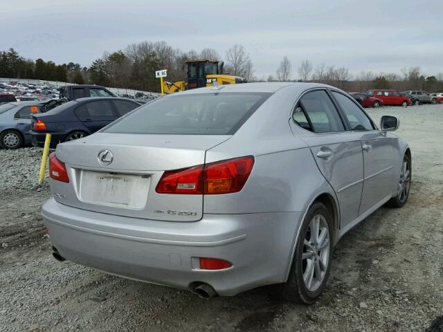 JTHCK262875015370 - 2007 LEXUS IS 250 SILVER photo 4