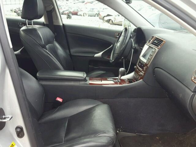 JTHCK262875015370 - 2007 LEXUS IS 250 SILVER photo 5