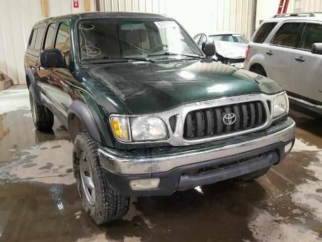 5TEHN72N04Z382526 - 2004 TOYOTA TACOMA DOU GREEN photo 1