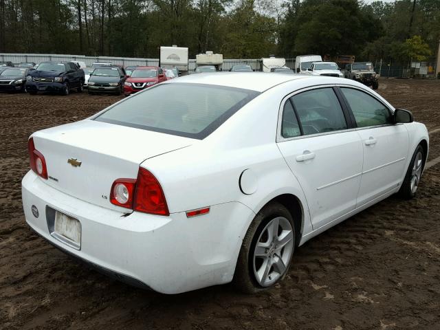 1G1ZG57B294232461 - 2009 CHEVROLET MALIBU LS WHITE photo 4