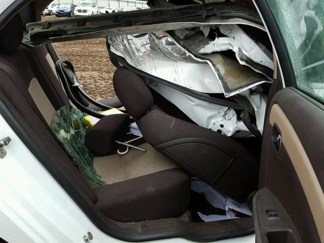 1G1ZG57B294232461 - 2009 CHEVROLET MALIBU LS WHITE photo 6