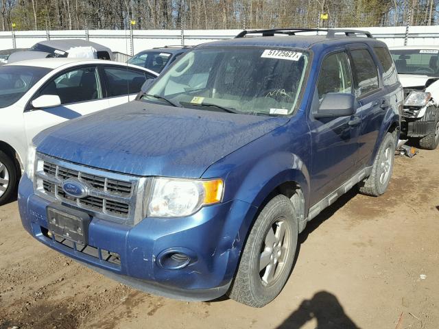 1FMCU02739KB22327 - 2009 FORD ESCAPE XLS BLUE photo 2