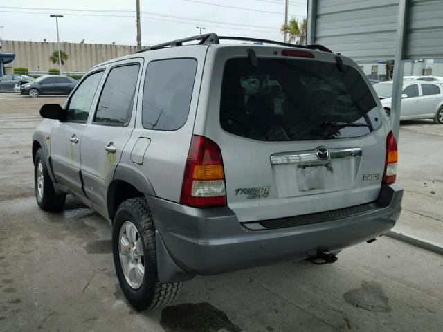 4F2CU09181KM31141 - 2001 MAZDA TRIBUTE LX SILVER photo 3