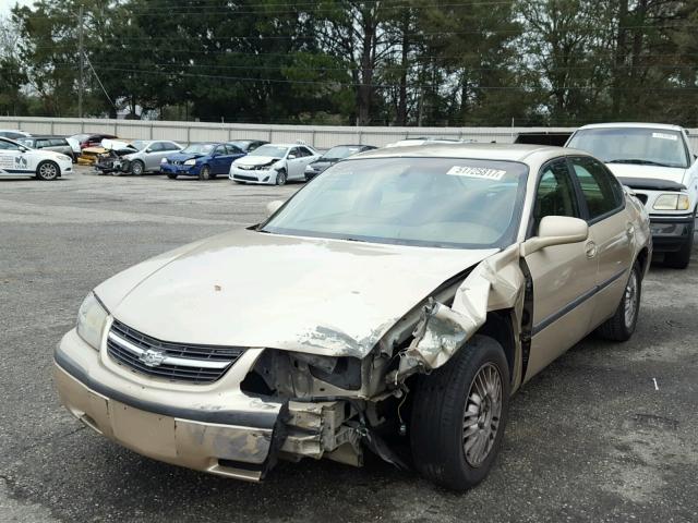 2G1WF55K4Y9166399 - 2000 CHEVROLET IMPALA 金色 照片 2