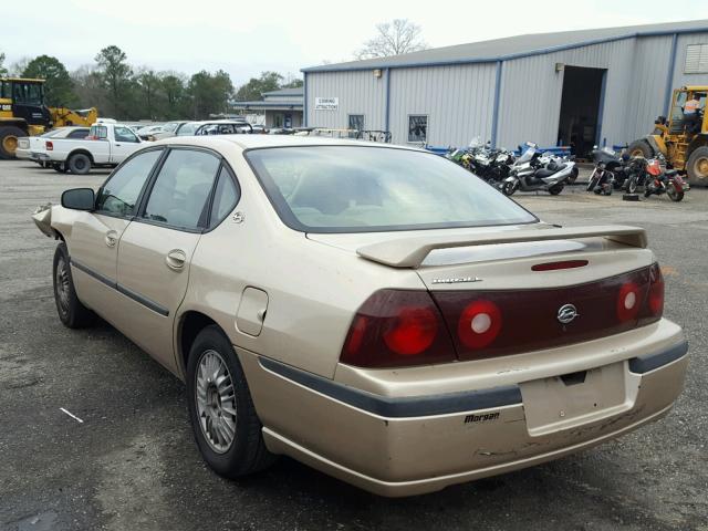 2G1WF55K4Y9166399 - 2000 CHEVROLET IMPALA 金色 照片 3