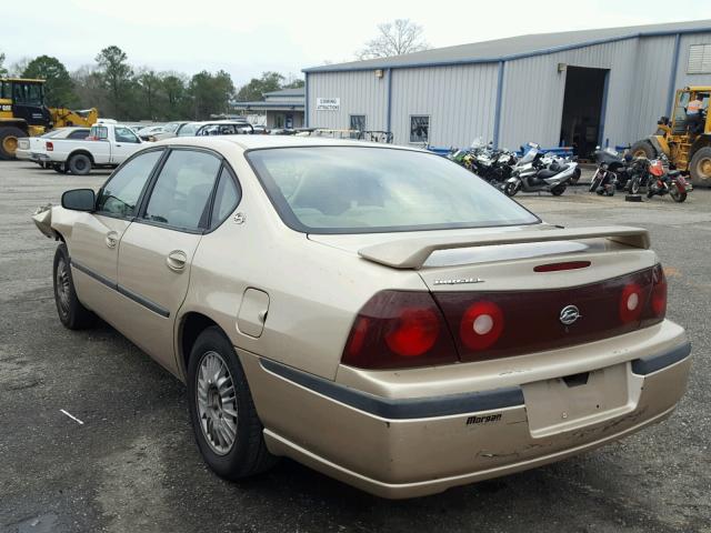 2G1WF55K4Y9166399 - 2000 CHEVROLET IMPALA GOLD photo 3