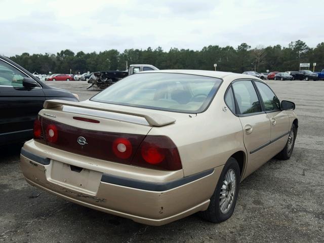2G1WF55K4Y9166399 - 2000 CHEVROLET IMPALA 金色 照片 4