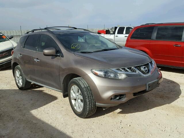 JN8AZ1MU2CW104668 - 2012 NISSAN MURANO S BROWN photo 1