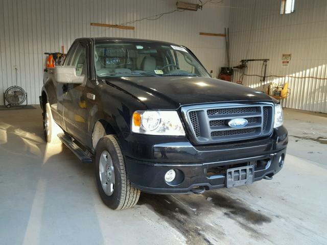 1FTRF04W27KB12883 - 2007 FORD F150 BLACK photo 1