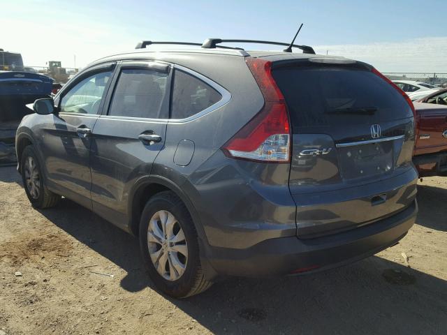 2HKRM3H58EH536542 - 2014 HONDA CR-V EX GRAY photo 3