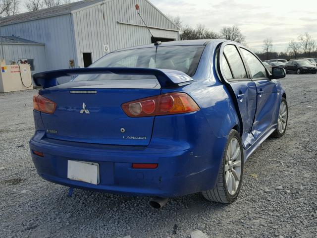 JA3AU86W69U006795 - 2009 MITSUBISHI LANCER GTS BLUE photo 4