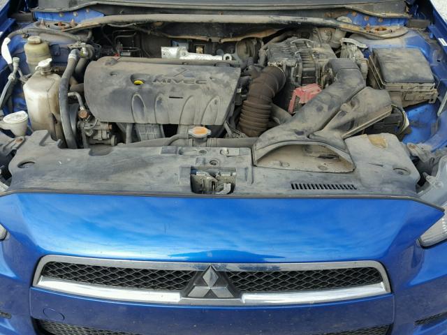 JA3AU86W69U006795 - 2009 MITSUBISHI LANCER GTS BLUE photo 7