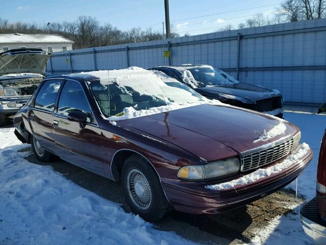 1G1BN53E8MW168818 - 1991 CHEVROLET CAPRICE CL 勃艮第红 照片 1