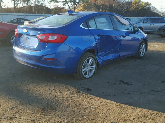 1G1BE5SM4G7312338 - 2016 CHEVROLET CRUZE LT BLUE photo 4